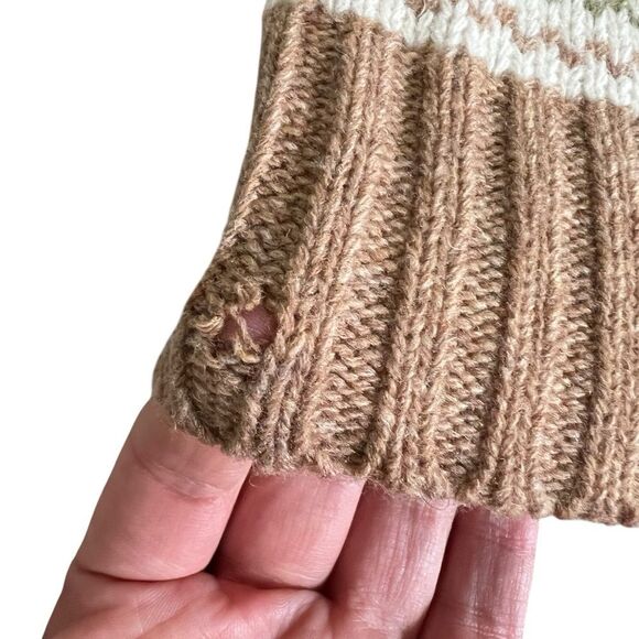 Sundance 100% Lambswool Fair Isle Button Up Long Sleeve Sweater Cardigan Medium - Picture 8 of 10